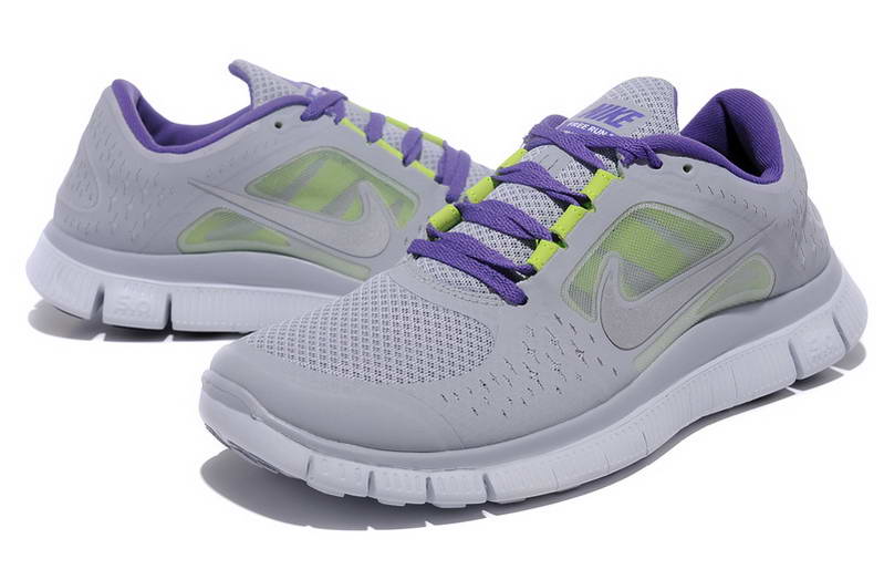 Nike Free Run Womens Shoes 5.0 Breathable Watermelon Gray Purple